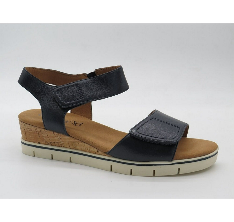 Caprice sandaal blauw leder 11 - Nijhuisschoenen